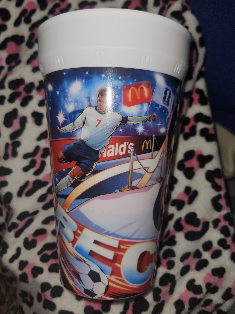 McDonald's Blue, White & Red Soccer Reusable Cup